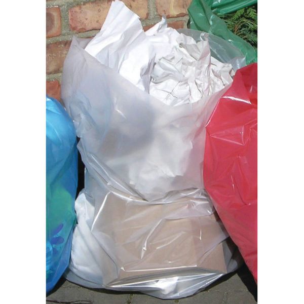2WORK CLEAR REFUSE BAGS ROLL PK50X5