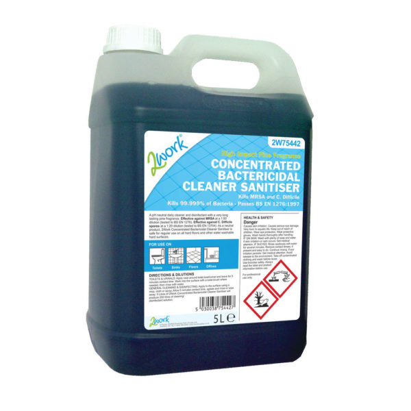 2WORK CONCENTRATED BACTERICIDAL CLNR 5L