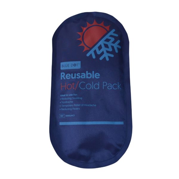 Blue Dot Reusable Hot/Cold Pack, 26x13.5cm.