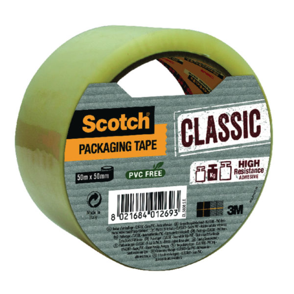 SCOTCH PACKING TAPE 50MMX50M CLEAR