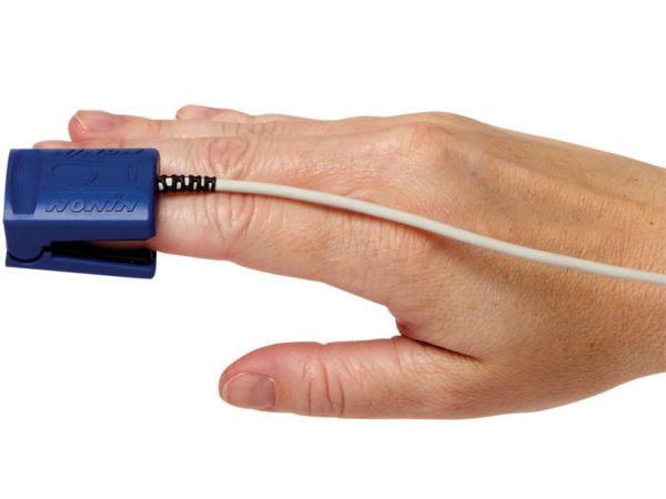 Nonin Reusable Finger Clip Sensor - Adult, 1m