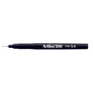 ARTLINE PEN 0.4MM TIP BLACK 200