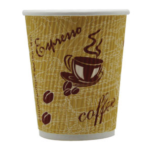 RIPPLE RED BEAN 8OZ PAPER CUP PK500