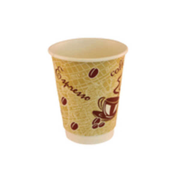 DOUBLE WALL 12OZ RED BEAN PAPER CUP P500