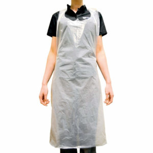 Plastic Disposable Aprons, Flat Pack- White x 600