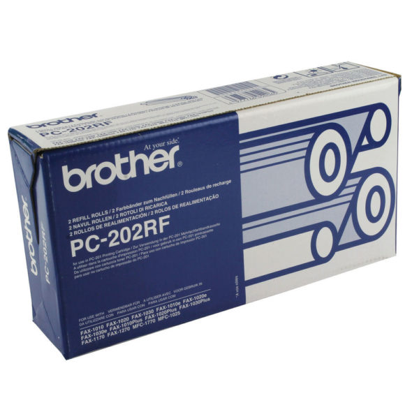 BROTHER PC202RF RIBBON REFILL BLACK PK2
