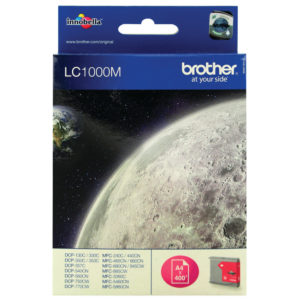 BROTHER LC1000M INKJET CART MAGENTA