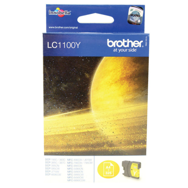 BROTHER LC1100Y INKJET CARTRIDGE YELLOW