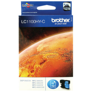 BROTHER LC1100HYC INKJET CART HY CYAN