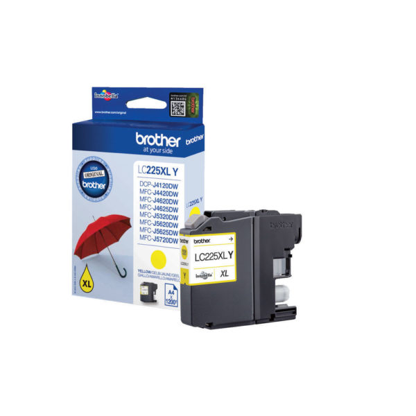 BROTHER YELLOW INK CART XL LC225XLY