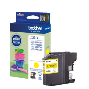 BROTHER INK CARTRIDGE YELLOW LC221Y