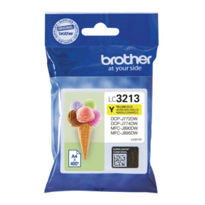 BROTHER INK CARTRIDGE HY YELLOW LC3213Y