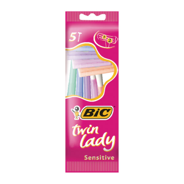 BIC TWIN LADY SENSITIVE SHAVERS PK50