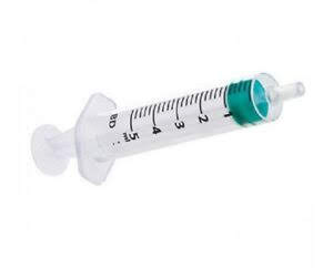 BD Emerald Syringe 5ml, Luer-Slip, x 100