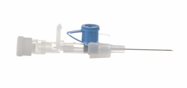Cannula IV with Injection port, 22G (Blue) x 1.