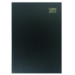 COLLINS DESK DIARY WTV A5 RED 2021