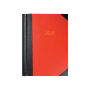 COLLINS A4 DIARY 2 PAGES DAY 2020 RED