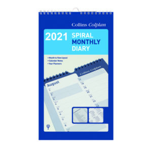 COLLINS MONTHLY SPIRAL DIARY 2021