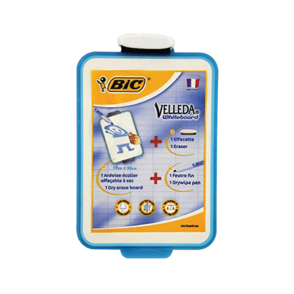 VELLEDA DRYWIPE BOARD 190X260MM BLUE