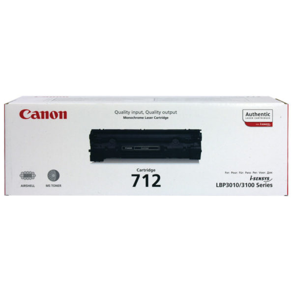 CANON CRG712 LASER TONER CART BLACK