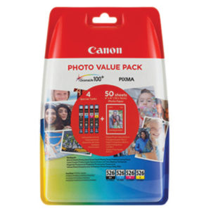 CANON PHOTO VALUE PACK C/M/Y/K CLI-526