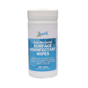 2WORK DISINFECTANT WIPES TUB 200