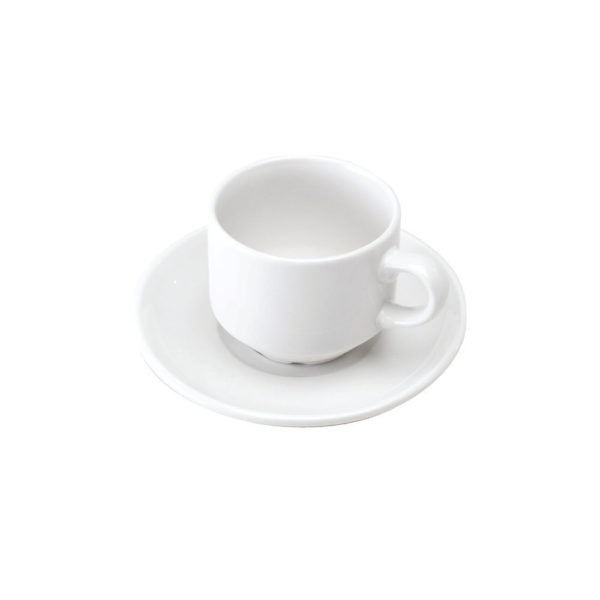 CUP/SAUCER PK6 WHITE