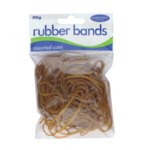 COUNTY RUBBER BANDS NATURAL 50GMS