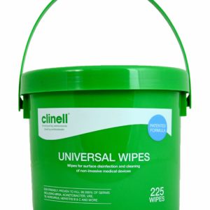Clinell Universal Bucket Sanitizing Wipes x 225