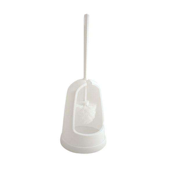 2WORK TOILET BRUSH SET SEMI ENCLOSED WHT