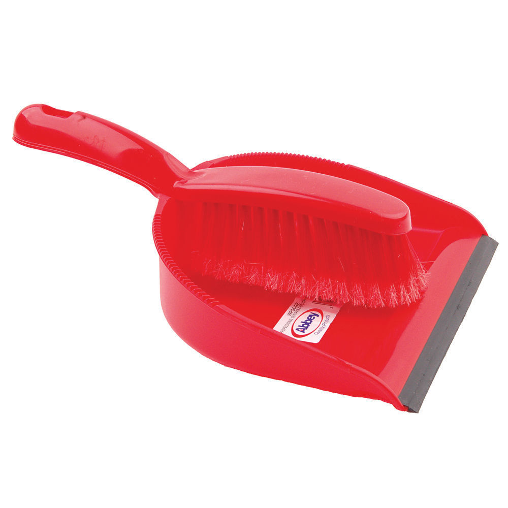 DUSTPAN BRUSH SET RED CX03970