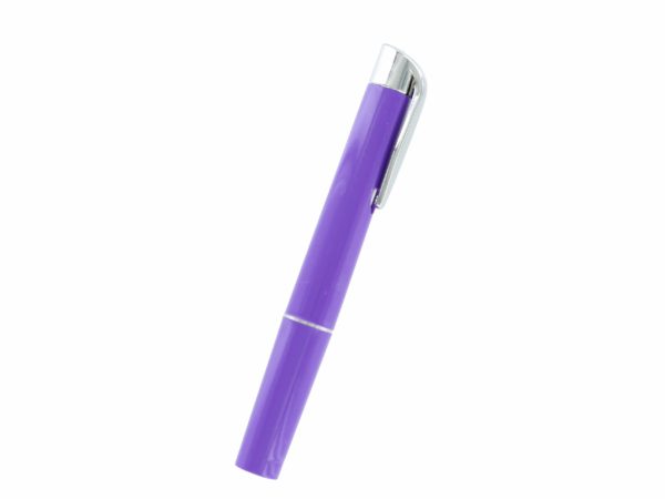 Pen Torch Reusable With Batteries, Purple