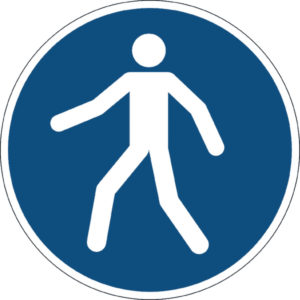 DURABLE USE WALKWAY FLOOR SIGN