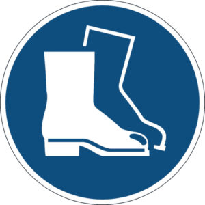 DURABLE USE FOOT PROTECTION FLR SIGN