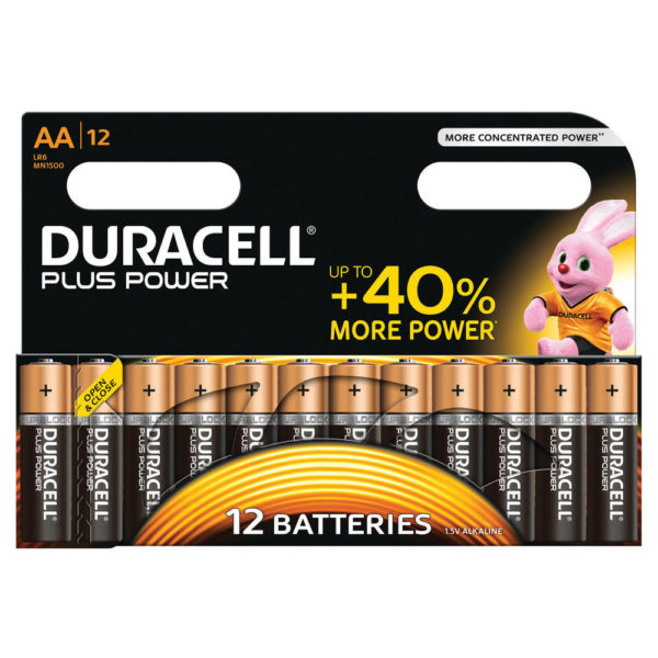 DURACELL AA PLUS 12 PACK COPPER/BLACK