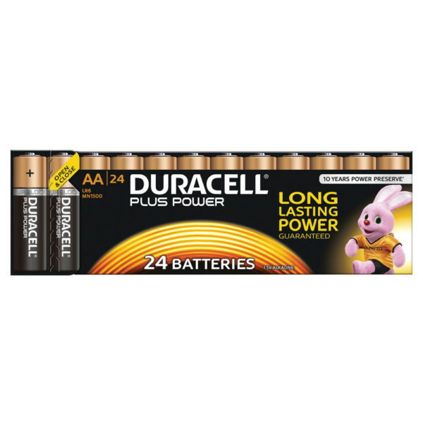 DURACELL AA PLUS 24 PACK COPPER/BLACK