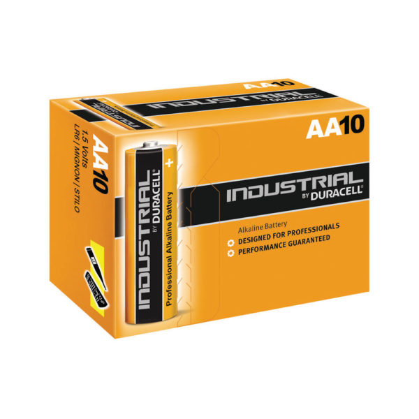 DURACELL INDUSTRIAL AA 10 PACK  LR6