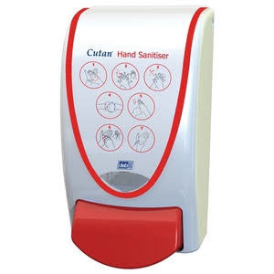 Deb Cutan Hand Sanitiser Wall Dispenser (Red)