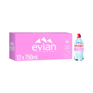 EVIAN MINERAL WATER 75CL PK12