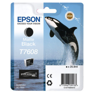 EPSON INK CARTRIDGE MATTE BLACK T7608