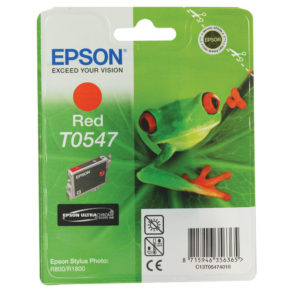 EPSON R800 INKJET CART RED C13T0547