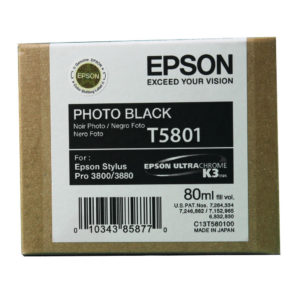 EPSON 3800 IJET CART PHOTO BLK C13T5801