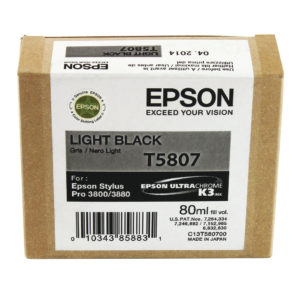 EPSON 3800 IJET CART LT BLK C13T5807