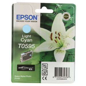 EPSON R2400 INKJET CART LT CYAN C13T0595
