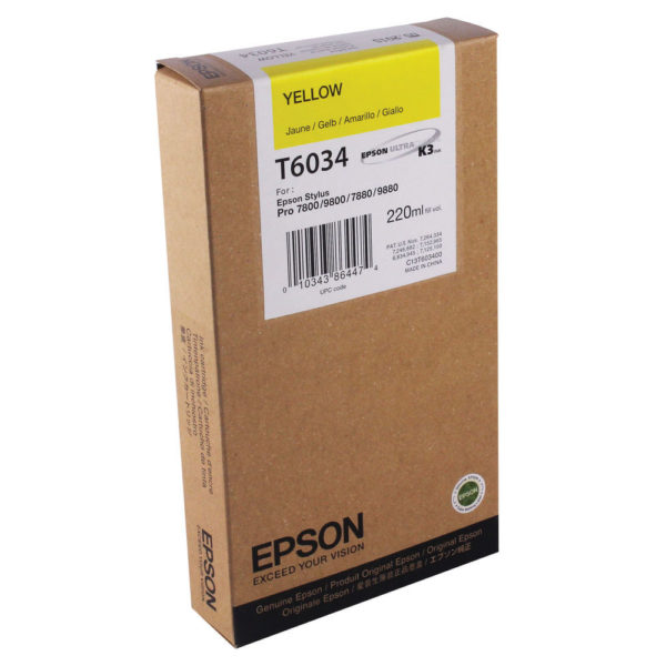 EPSON T6034 HIGH YIELD YELLOW INK