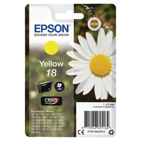 EPSON 18 YELLOW INKJET CARTRIDGE