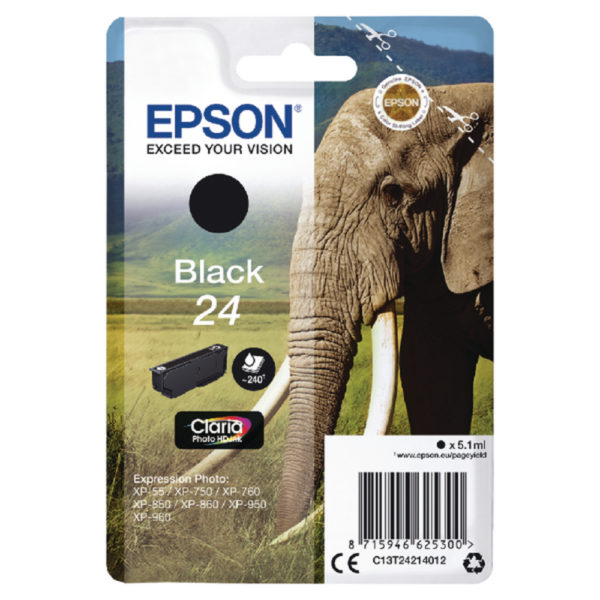 EPSON 24 BLACK INKJET CARTRIDGE