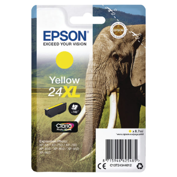 EPSON 24XL YELLOW INKJET CARTRIDGE