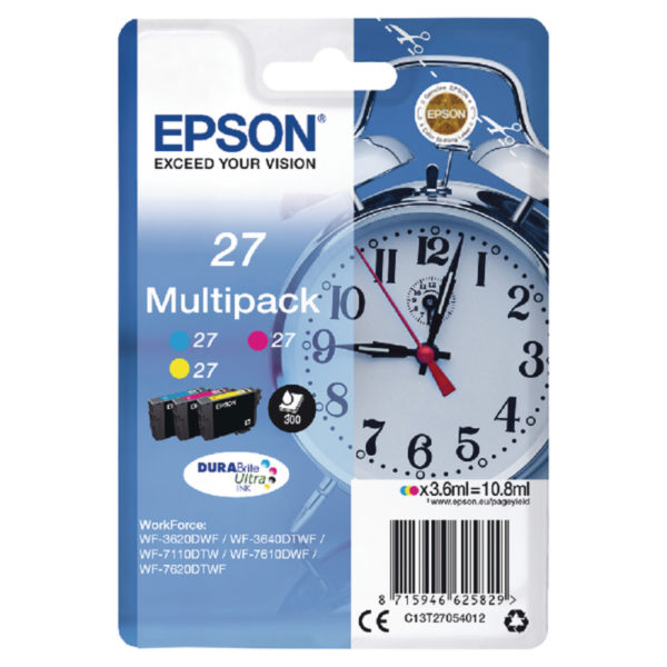 EPSON 27 CMY INK CARTRIDGE PACK