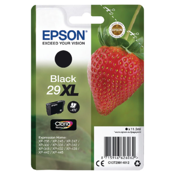 EPSON 29XL BLACK INKJET CARTRIDGE